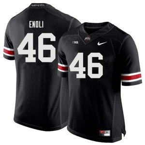 NCAA Ohio State Buckeyes Men's #46 Madu Enoli Black Nike Football College Jersey TJT3345KF